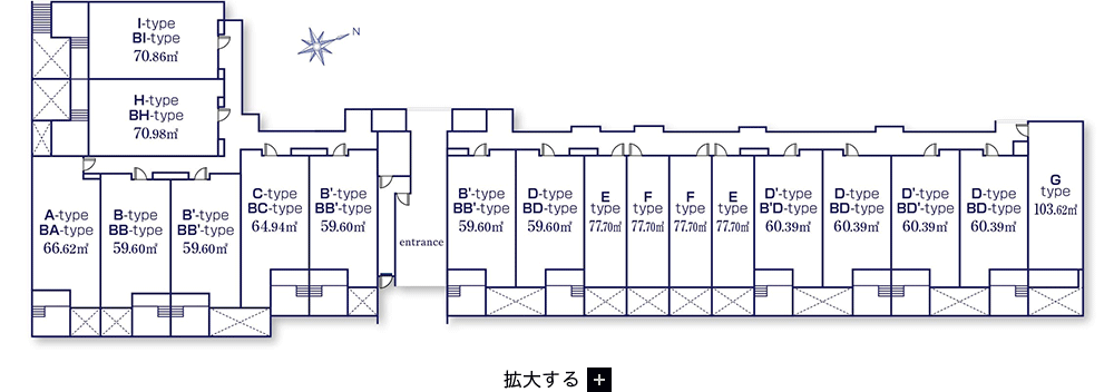 A棟配置図